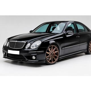 Lip anteriore DPT (Per AMG, 2006-2009, nero lucido) Mercedes E-class W211 2002-2009
