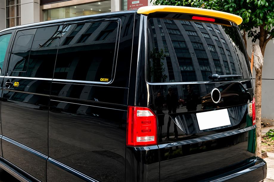 Volkswagen T5 Caravelle 2004-2010 Spoiler DPT (portellone, nero lucido) Image