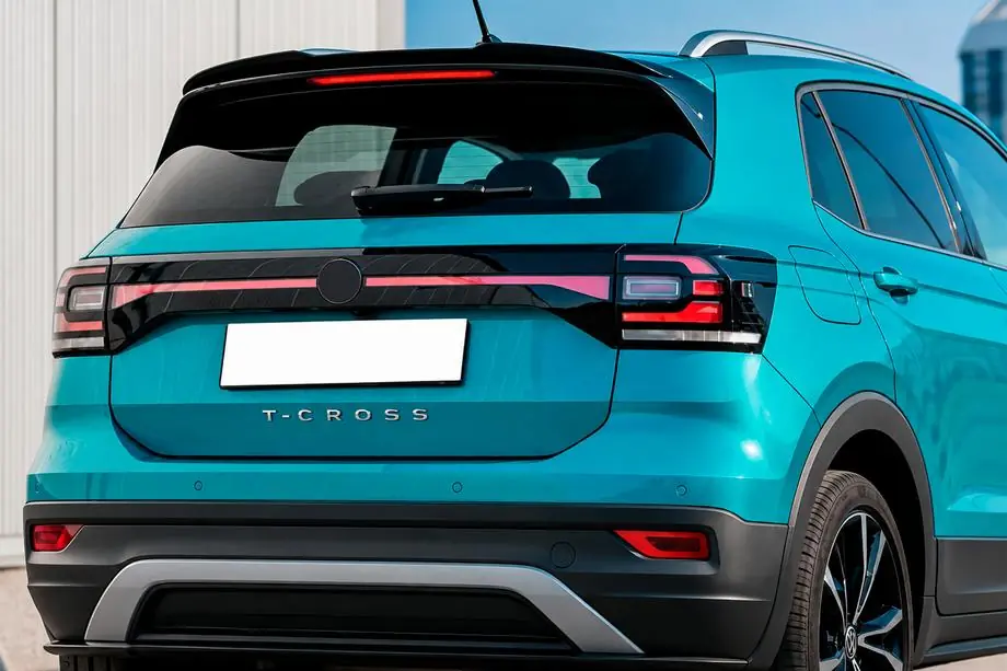 Volkswagen T-Cross 2019- Spoiler DPT (Nero Lucido) Image
