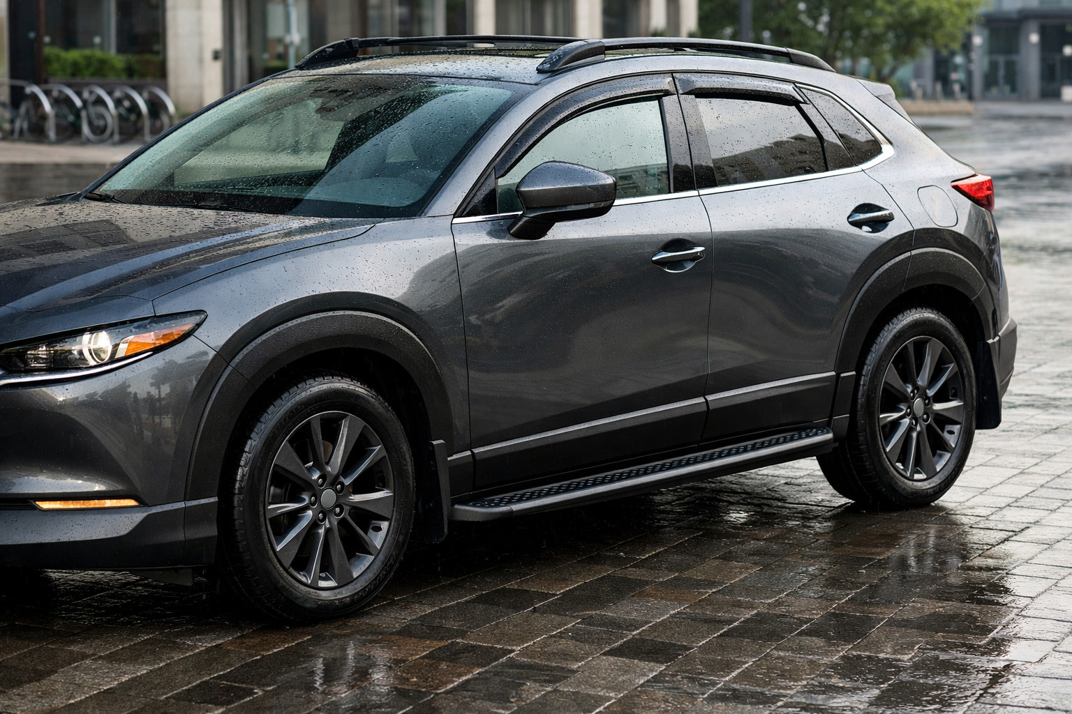 Pacchetto upgrade per Mazda CX-30: città, pioggia e battitacco puliti