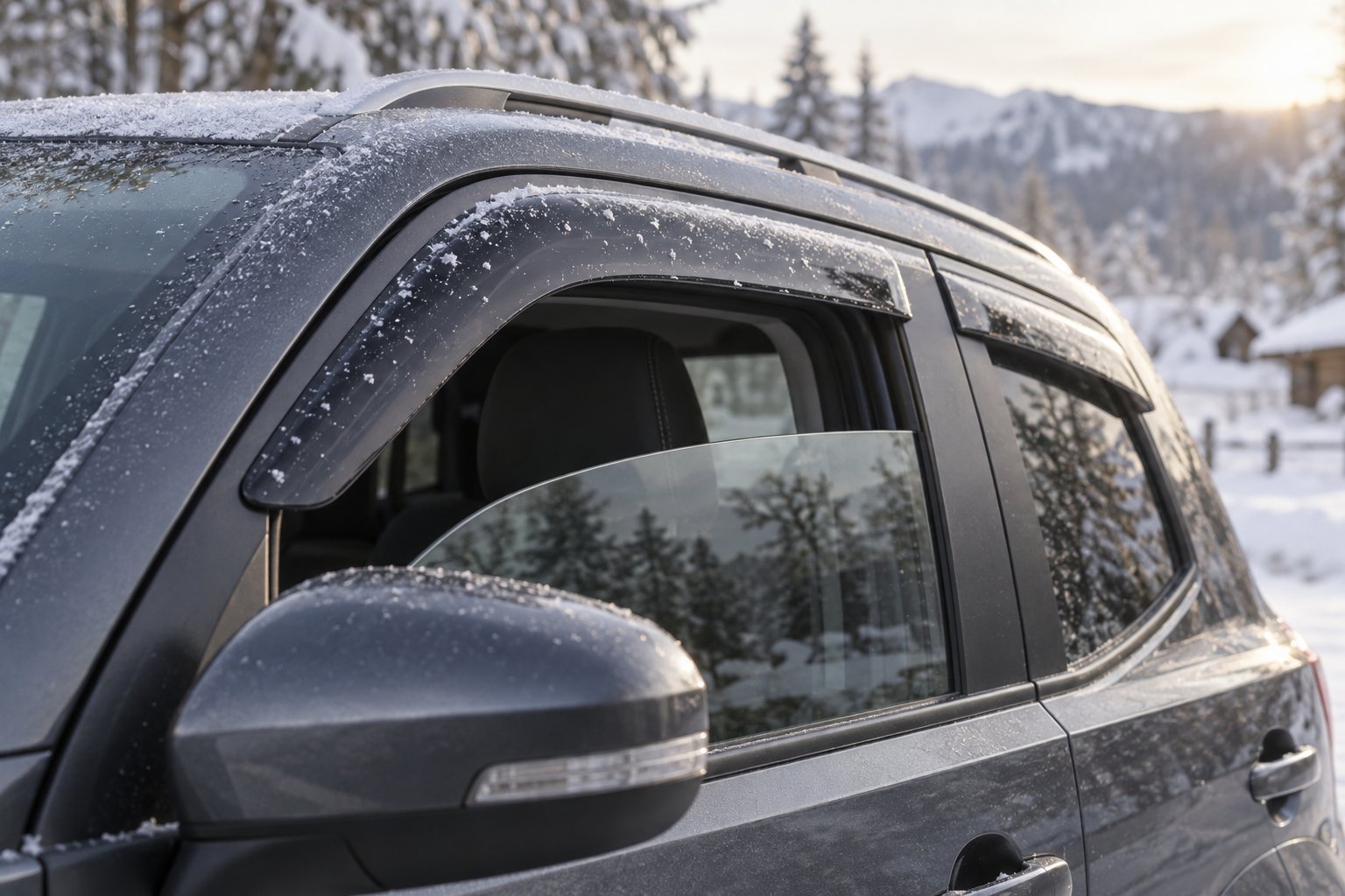 I deflettori dei finestrini gelano in inverno e vanno rimossi?