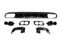 Mercedes E-class W213 2016-2023 Diffusore posteriore con terminali di scarico E53-Design Black (per Base) foto 1