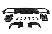 Mercedes E-class W213 2016-2023 Diffusore posteriore con terminali di scarico E53-Design Black (per Base) foto 4