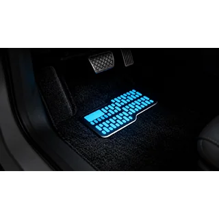 Talloniera per tappetini auto Neon Blue foto 2