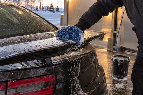 Parti in carbonio d’inverno: sale, lavaggi e gelo senza opacità