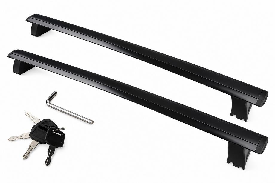 Jeep Grand Cherokee WK2 2010-2021 Barre portatutto trasversali per rail integrati OEM V2 (2 pz) Foto 1