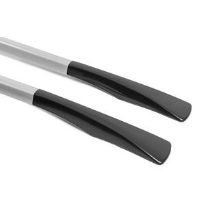 Corrimano longitudinali tetto originali grigi (alluminio, fissaggio con biadesivo) Nissan Qashqai 2010-2014 foto 4