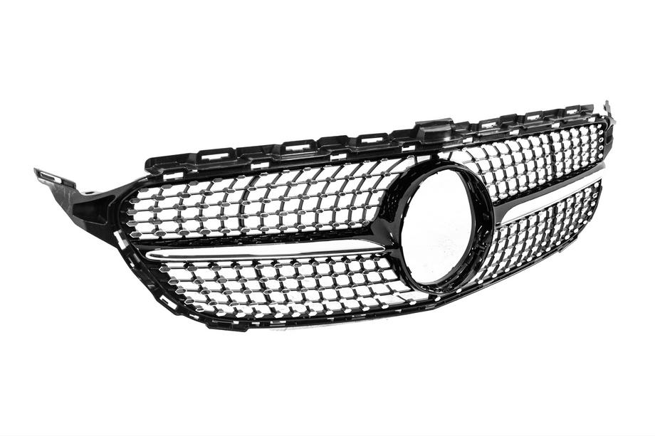 Mercedes C-class W205 2014-2021 Griglia anteriore Diamond Black (per Avantgarde/AMG-Line/C43 AMG) 2014-2021, senza telecamera Foto 3