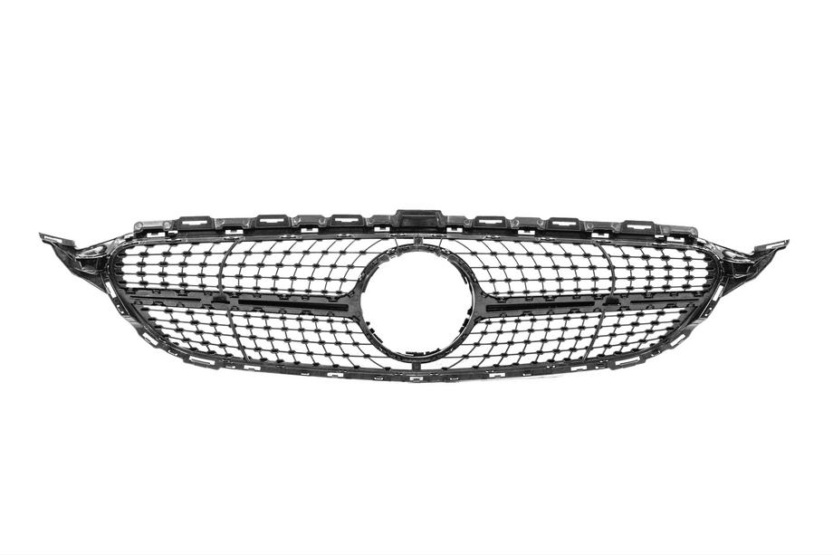 Mercedes C-class W205 2014-2021 Griglia anteriore Diamond Black (per Avantgarde/AMG-Line/C43 AMG) 2014-2021, senza telecamera Foto 5