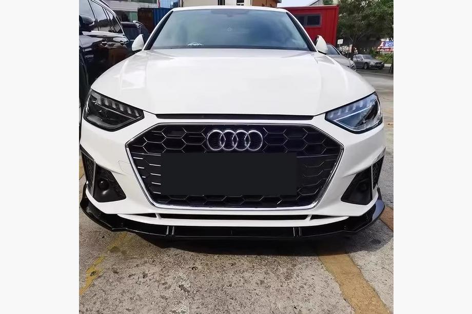 Audi A4 B9 2015-2024 Lama spoiler paraurti anteriore (per S-Line 2019-2024, ABS) Foto 2