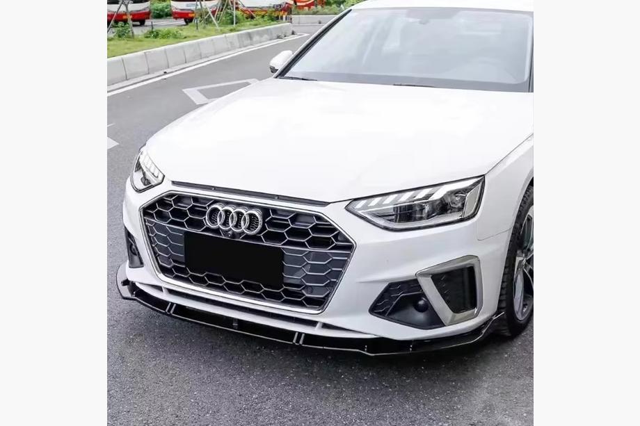 Audi A4 B9 2015-2024 Lama spoiler paraurti anteriore (per S-Line 2019-2024, ABS) Foto 7