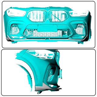 Cover flap paraurti anteriore Flap (2018-2022, carbonio) BMW X6 G06 2019–2027 foto 2