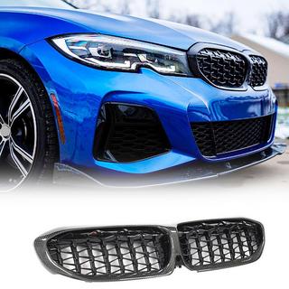 Griglie a doppio rene Diamond Carbon (2018-2022) BMW 3 Series G20/G21 2018- foto 1
