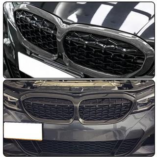 Griglie a doppio rene Diamond Carbon (2018-2022) BMW 3 Series G20/G21 2018- foto 2