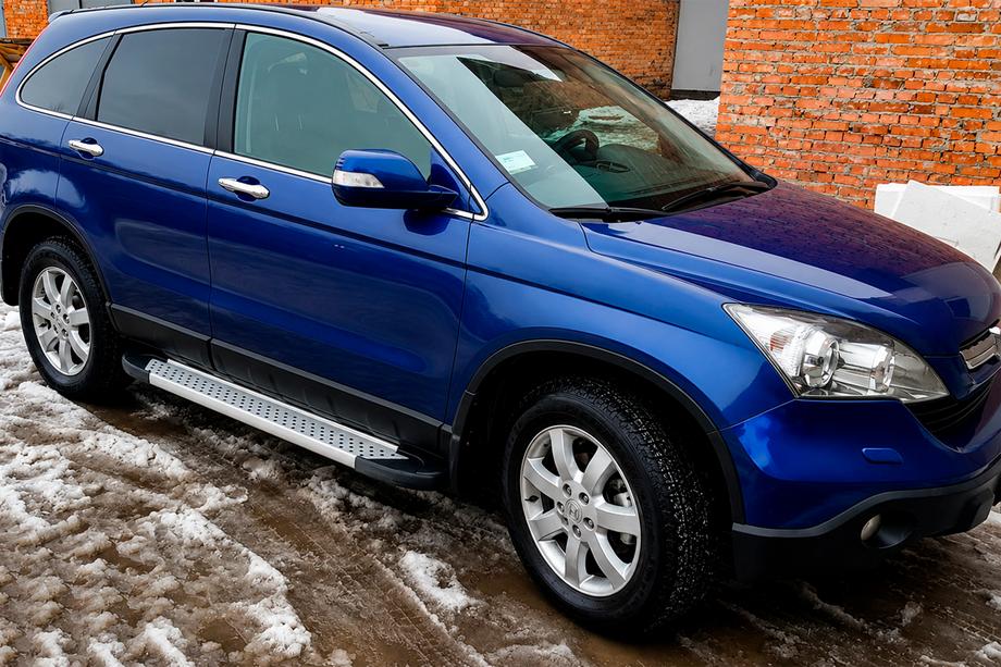 Honda CRV 2007-2011 Pedane Laterali Allmond Grey (2 pz, Alluminio) Image