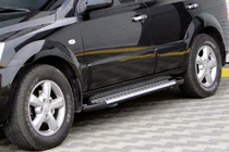 Kia Sorento I BL 2002-2009 Pedane Laterali Allmond Grey (2 pz, Alluminio) foto 1