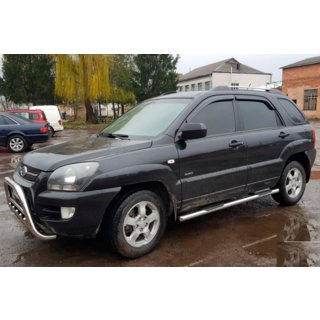 Tubi Laterali (2 pz, Acciaio Inox) Kia Sportage 2004-2010 foto 1