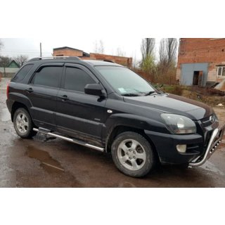 Tubi Laterali (2 pz, Acciaio Inox) Kia Sportage 2004-2010 foto 3