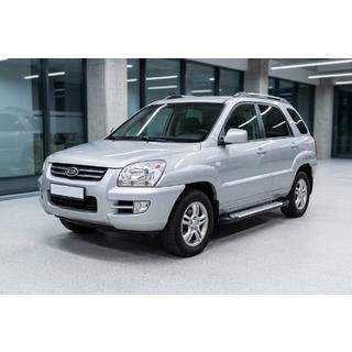 Pedane Laterali Allmond Grey (2 pz, Alluminio) Kia Sportage 2004-2010 foto 1