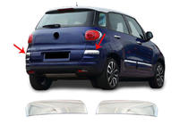 Fiat 500/500L 2013-2022 Protezioni angolari paraurti posteriore in acciaio inox per 500L 2018+ (2 pz) foto 1