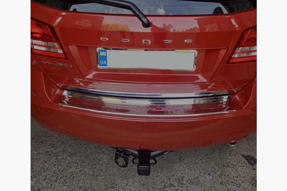 Fiat Freemont 2011-2016 Protezione Paraurti Posteriore Carmos Acciaio Inox Image