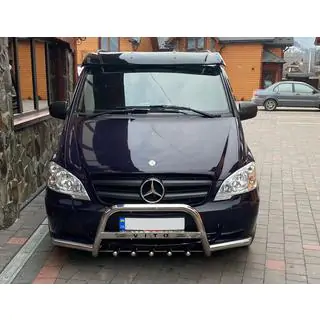Visiera parabrezza (nero lucido, 5mm) Mercedes Vito W639 2004-2014 foto 4