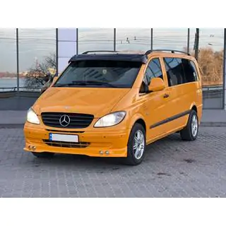 Visiera parabrezza (nero lucido, 5mm) Mercedes Vito W639 2004-2014 foto 1