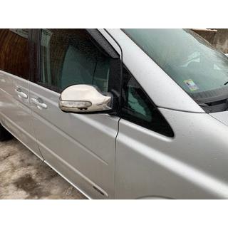 Coperture Specchietti Acciaio Inox (2004-2010, Viano, 2 pz) Mercedes Vito W639 2004-2014 foto 2