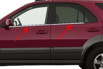 Kia Sorento I BL 2002-2009 Cornici finestrini acciaio inox (4 pz) OmsaLine - Acciaio Inox Italiano foto 1