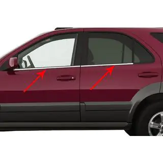 Cornici finestrini acciaio inox (4 pz) Kia Sorento I BL 2002-2009 foto 1