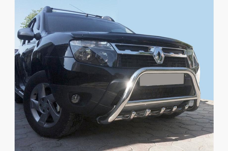 Renault Duster 2008–2017 Parabullbar senza scritta WT003 (acciaio inox) Foto 1