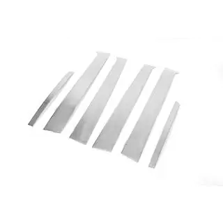 Coperture montanti cromate (6 pz, acciaio inox) Kia Sorento I BL 2002-2009 foto 3