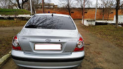 Hyundai Elantra (XD) 2000-2011 Coperture Cromate Fanali Posteriori (2 pz, plastica) foto 6