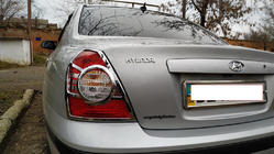 Hyundai Elantra (XD) 2000-2011 Coperture Cromate Fanali Posteriori (2 pz, plastica) foto 4