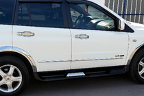 SsangYong Action 2005-2018 Coperture Maniglie Porta Cromate (4 pz, plastica) foto 1