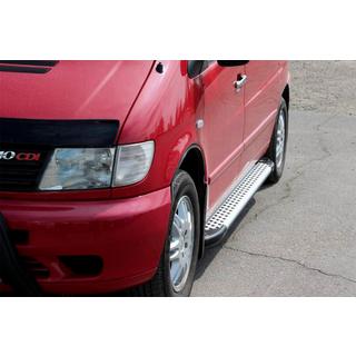Pedane Laterali Allmond Grey (2 pz, Alluminio) Mercedes Vito W638 1996-2003 foto 1