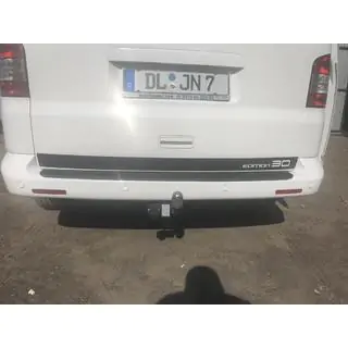 Protezione paraurti posteriore con bordo (plastica ABS) Volkswagen T5 Caravelle 2004-2010 foto 3