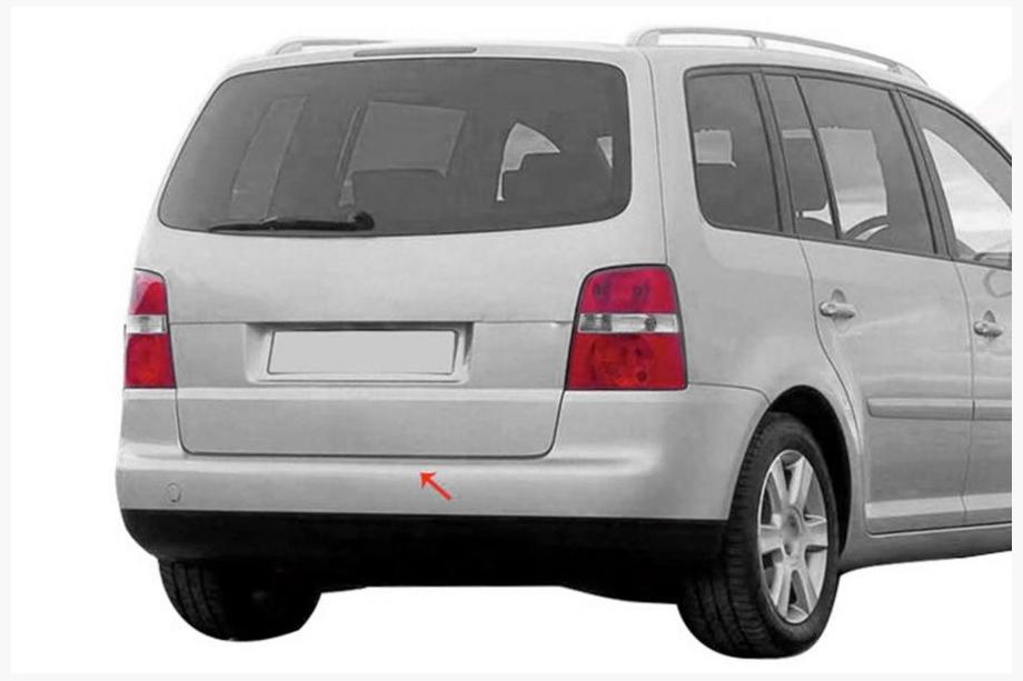 Volkswagen Touran 2003-2010 Protezione paraurti posteriore OmsaLine (acciaio inox) Foto 3