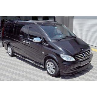 Tubi Laterali (2 pz, Acciaio Inox) Mercedes Vito W639 2004-2014 foto 1