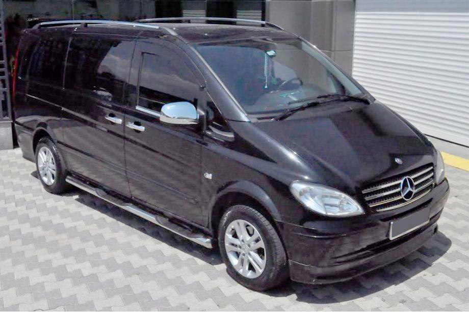 Mercedes Vito W639 2004-2014 Tubi Laterali (2 pz, Acciaio Inox) d70, passo corto/medio (L1/L2) Image