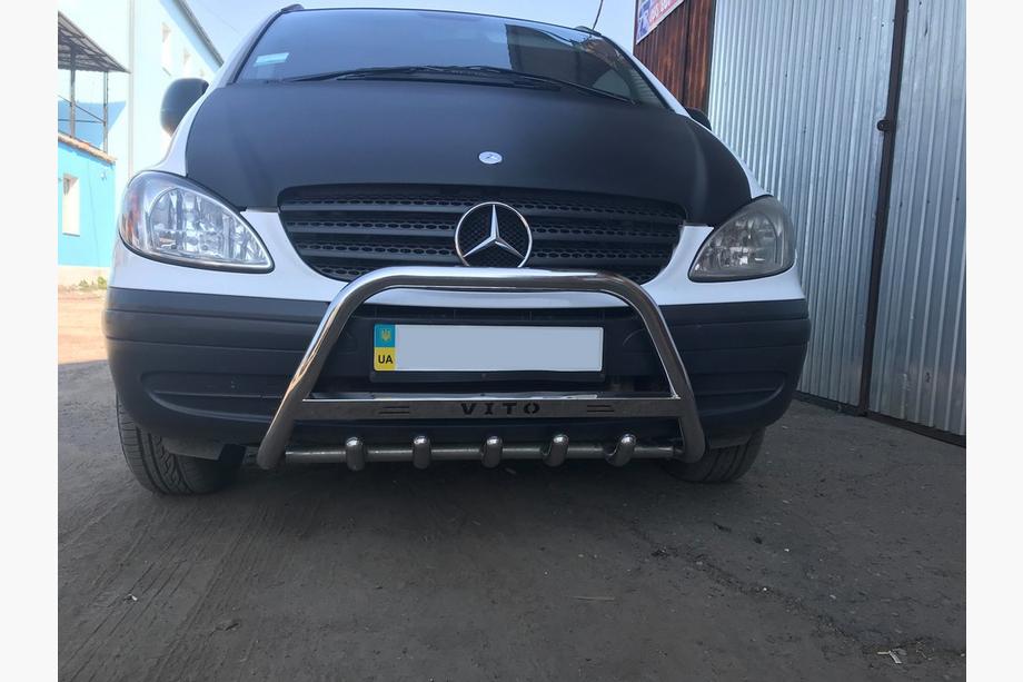 Mercedes Vito W639 2004-2014 Protezione Anteriore 60mm Acciaio Inox senza scritta, 2004-2010, 51mm Foto 2