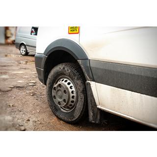 Allargatori passaruota larghi (4 pz, neri) Volkswagen Crafter 2006-2016 foto 3