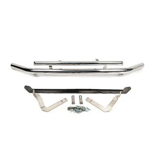 Protezione frontale doppio tubo 60/48mm inox foto 2
