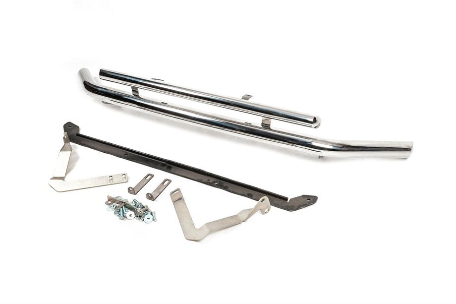 Volkswagen Caddy 2010-2015 Bull bar anteriore doppio 60/42 mm (inox) Foto 3