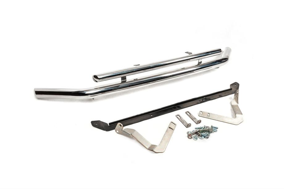 Volkswagen Caddy 2010-2015 Bull bar anteriore doppio 60/42 mm (inox) Foto 4
