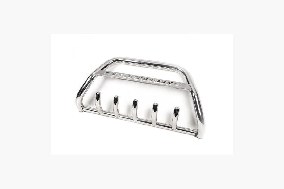 Volkswagen T5 Multivan 2003–2010 Paraurti Anteriore WT003 (Acciaio Inox) 60mm, con scritta Foto 3