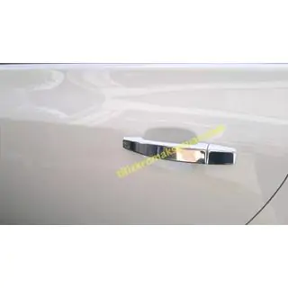 Coperture Maniglie Porta CROMATE STRETTE (4 pz, Acciaio Inox, Omsa) foto 2