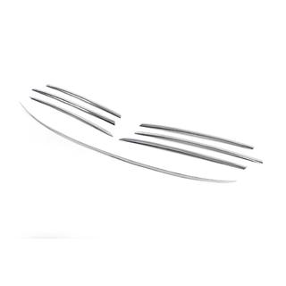 Cornici cromate per contorno griglia radiatore (2000-2002, 7 pezzi, acciaio inox) Mercedes Sprinter W901/902/903/904/905 1995–2006 foto 3