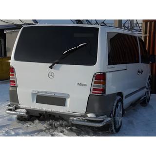 Coperture Cromate per Fanali Posteriori (2 pz, Acciaio Inox) Mercedes Vito W638 1996-2003 foto 1