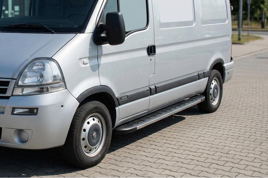 Nissan Interstar 2002-2010 Pedane Laterali Duru (2 pz, Alluminio) Image